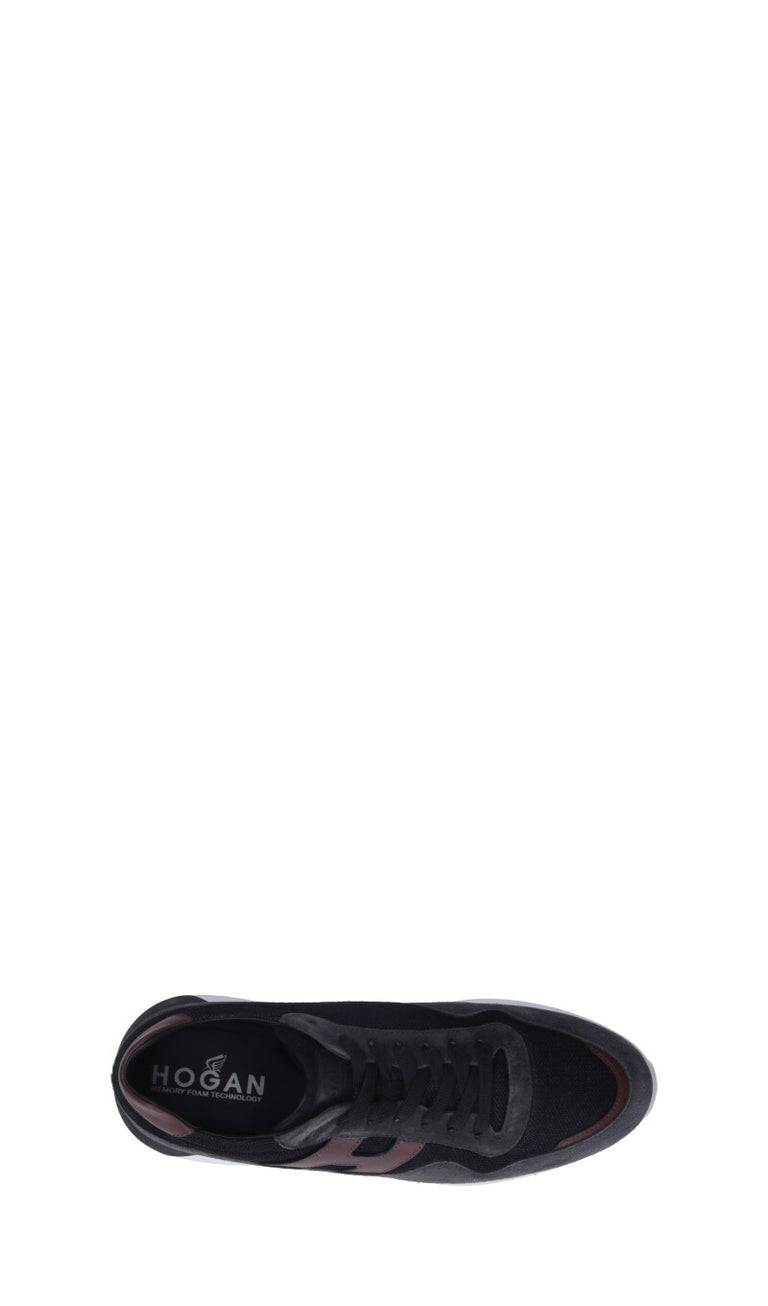 HOGAN - H483 Sneaker uomo nera in suede
