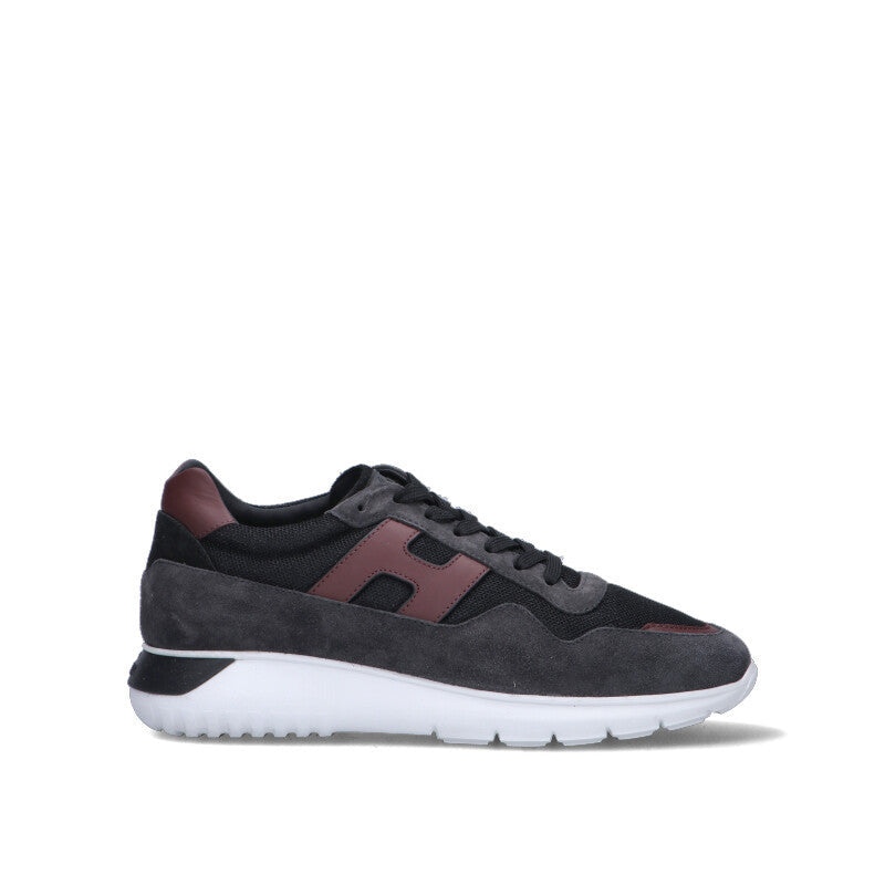 HOGAN - H483 Sneaker uomo nera in suede