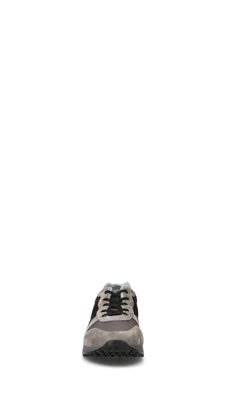 HOGAN Sneaker uomo grigia/marrone in pelle