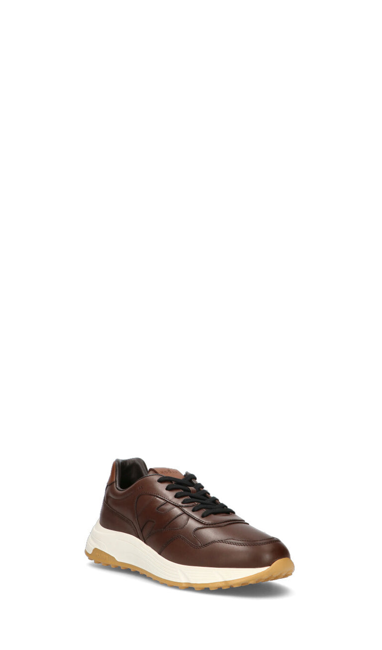 HOGAN - HYPERLIGHT Sneaker uomo marrone in pelle