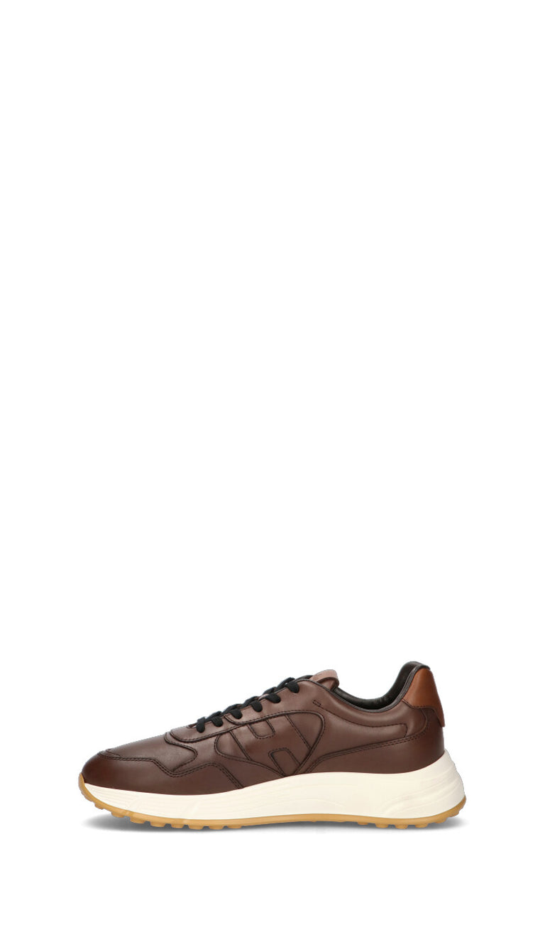 HOGAN - HYPERLIGHT Sneaker uomo marrone in pelle