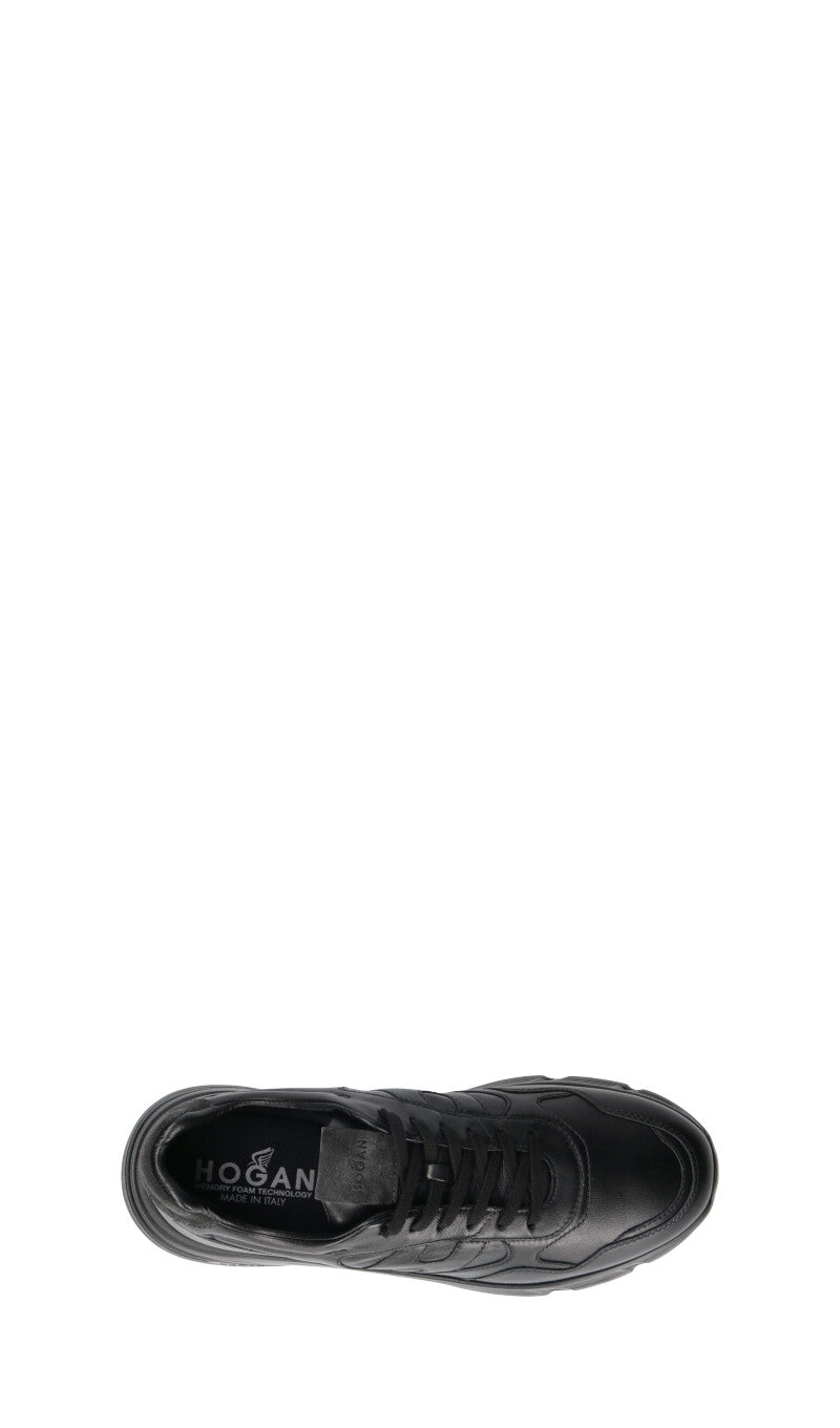 HOGAN - HYPERLIGHT Sneaker uomo nera in pelle