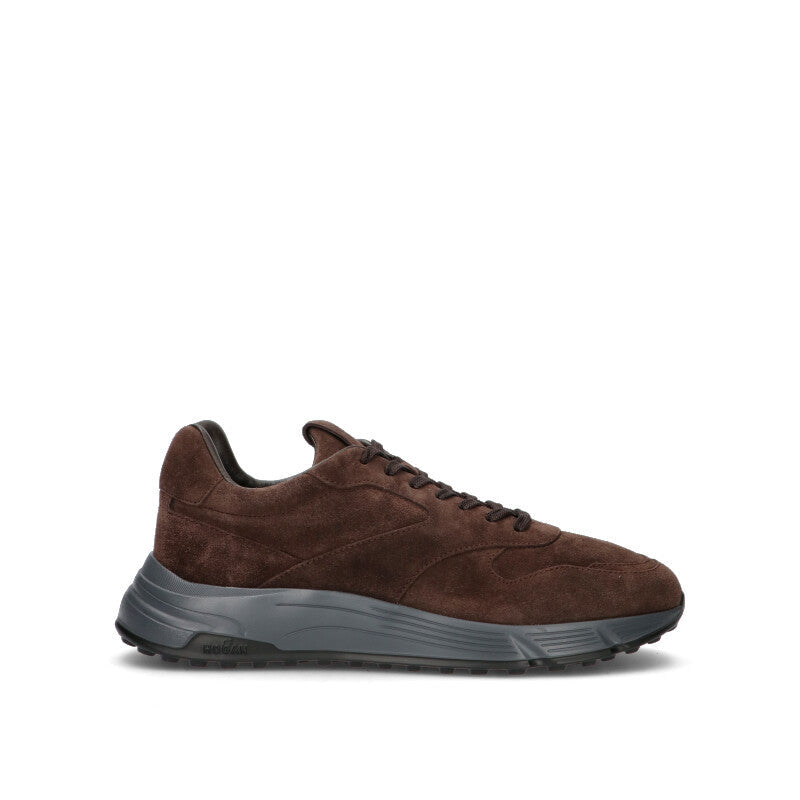 HOGAN - HYPERLIGHT Sneaker uomo marrone in suede