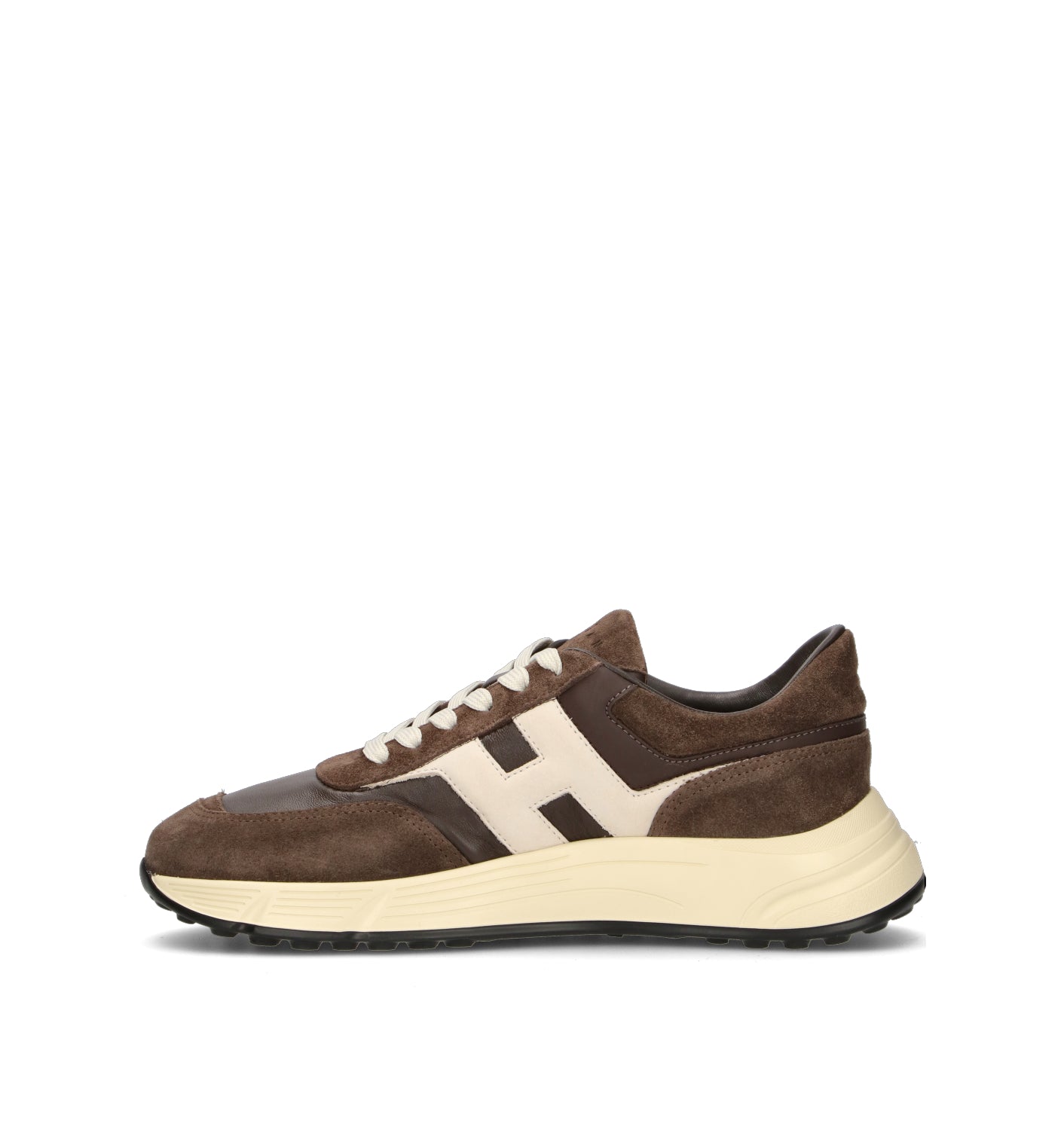 HOGAN Sneaker uomo marrone/panna