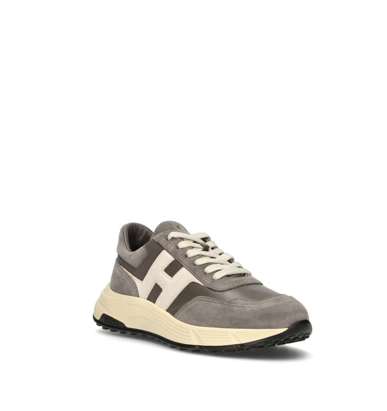 HOGAN Sneaker uomo bianca/grigia in suede