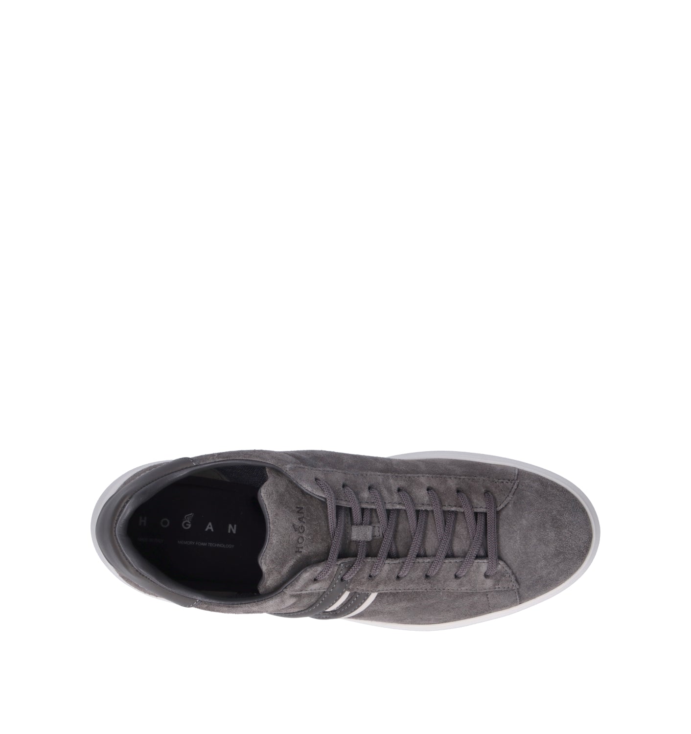 HOGAN Sneaker uomo grigia in suede