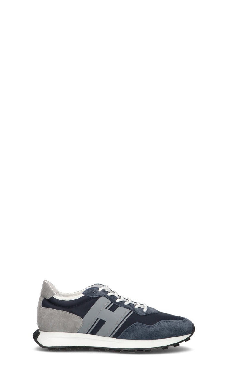 HOGAN - H601 Sneaker uomo blu in suede