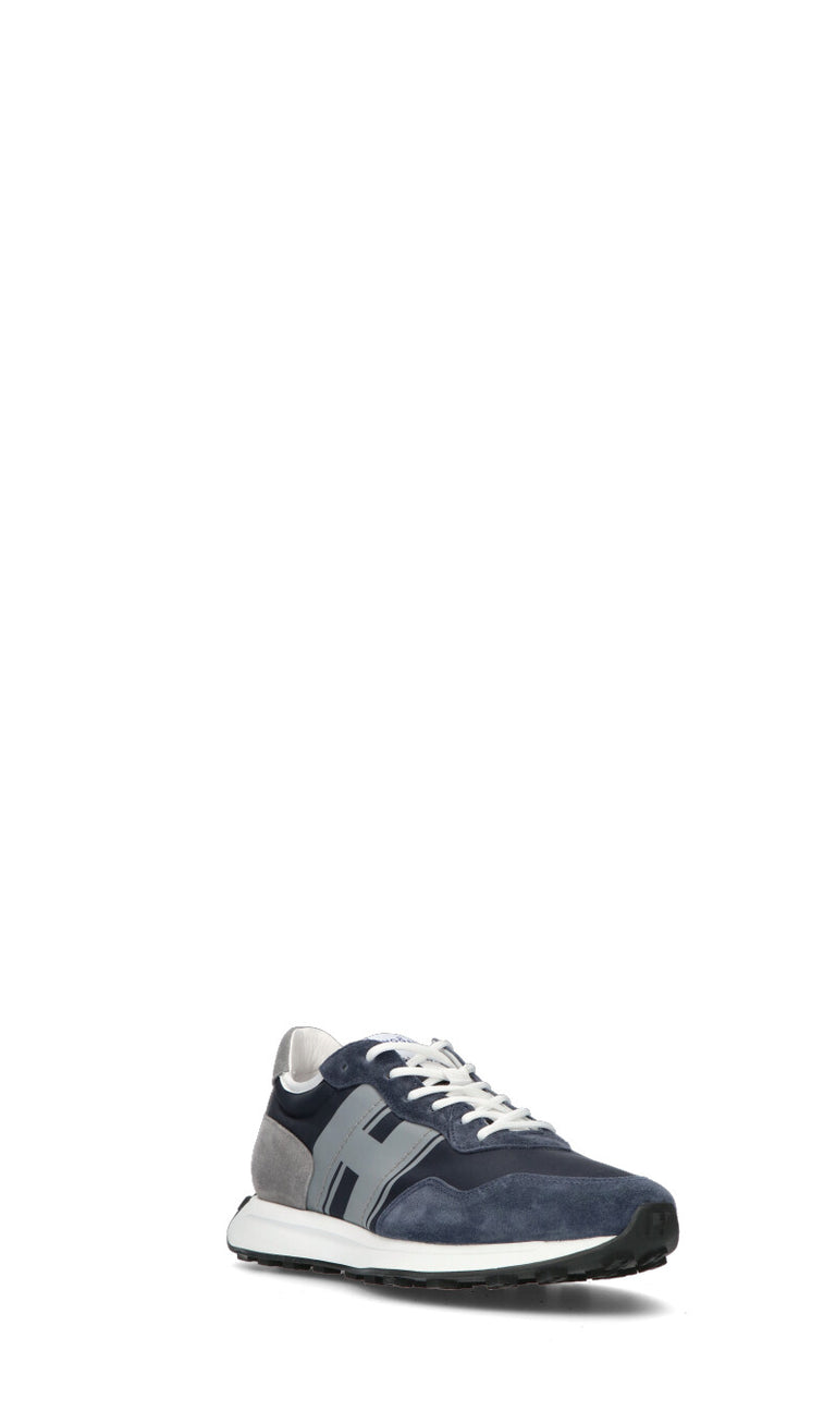 HOGAN - H601 Sneaker uomo blu in suede