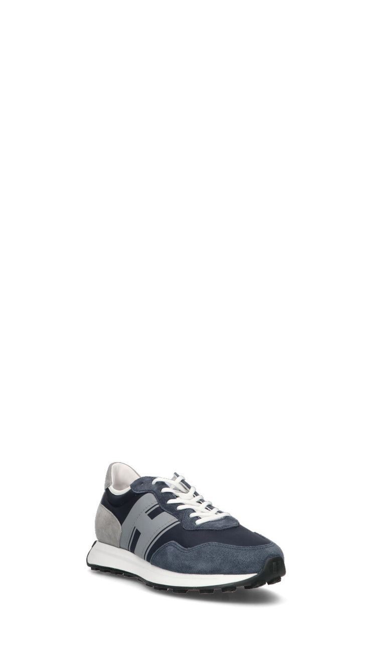 HOGAN - H601 Sneaker uomo blu in suede
