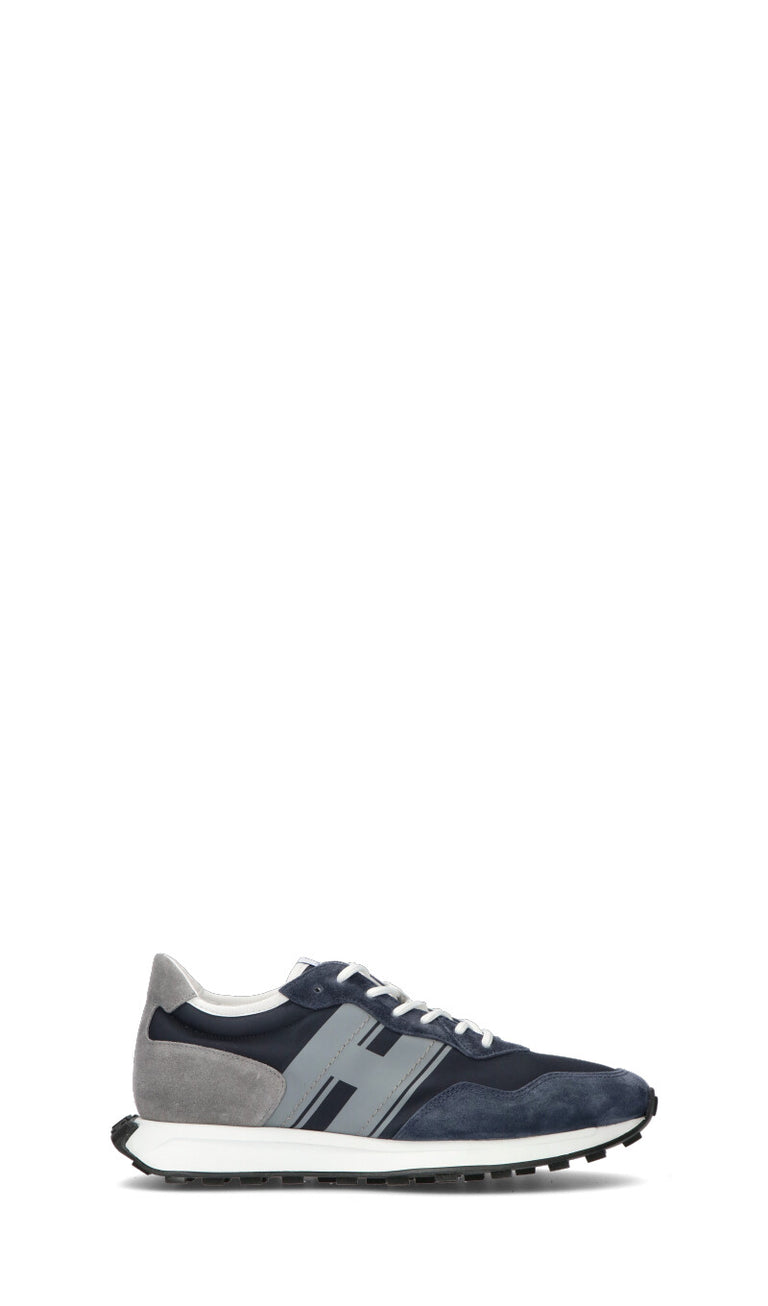 HOGAN - H601 Sneaker uomo blu in suede