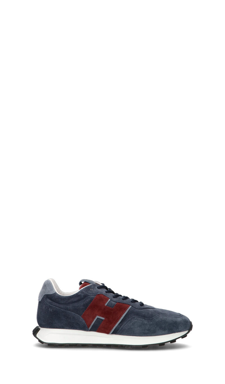 HOGAN Sneaker donna blu/bordeaux in suede