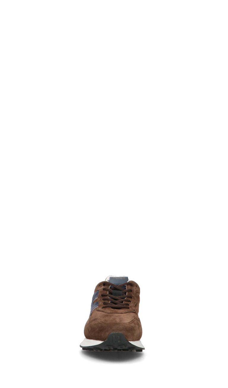 HOGAN Sneaker uomo marrone in suede