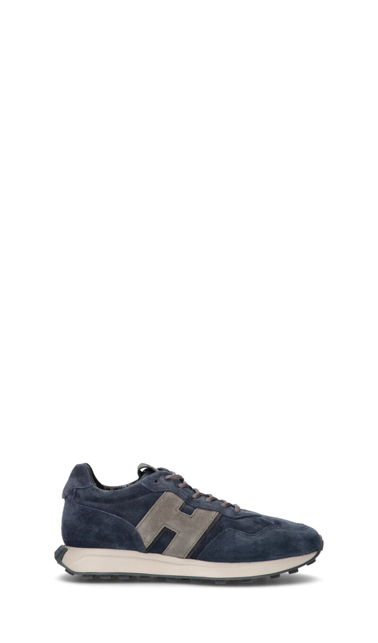 HOGAN Sneaker uomo blu in suede Quellogiusto