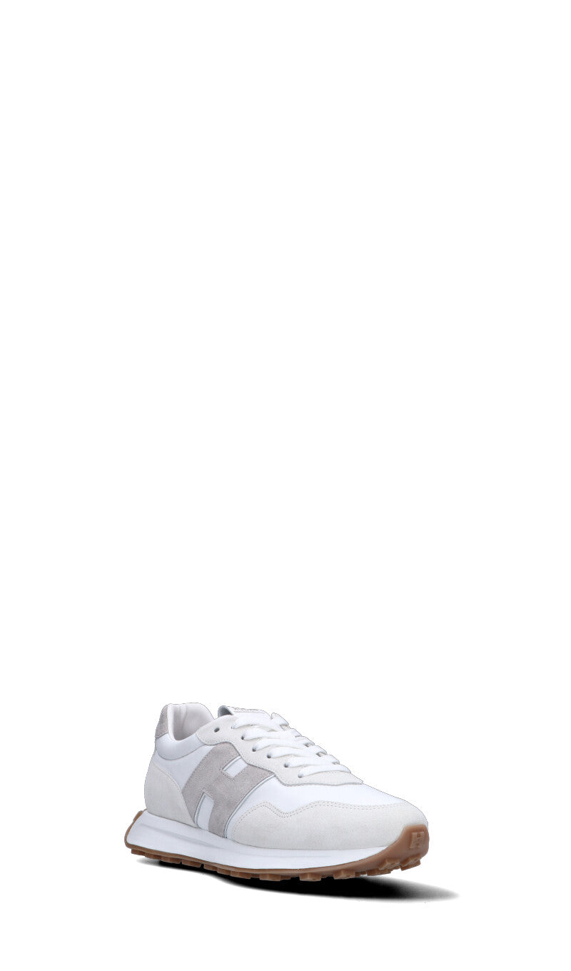HOGAN Sneaker uomo bianca in suede