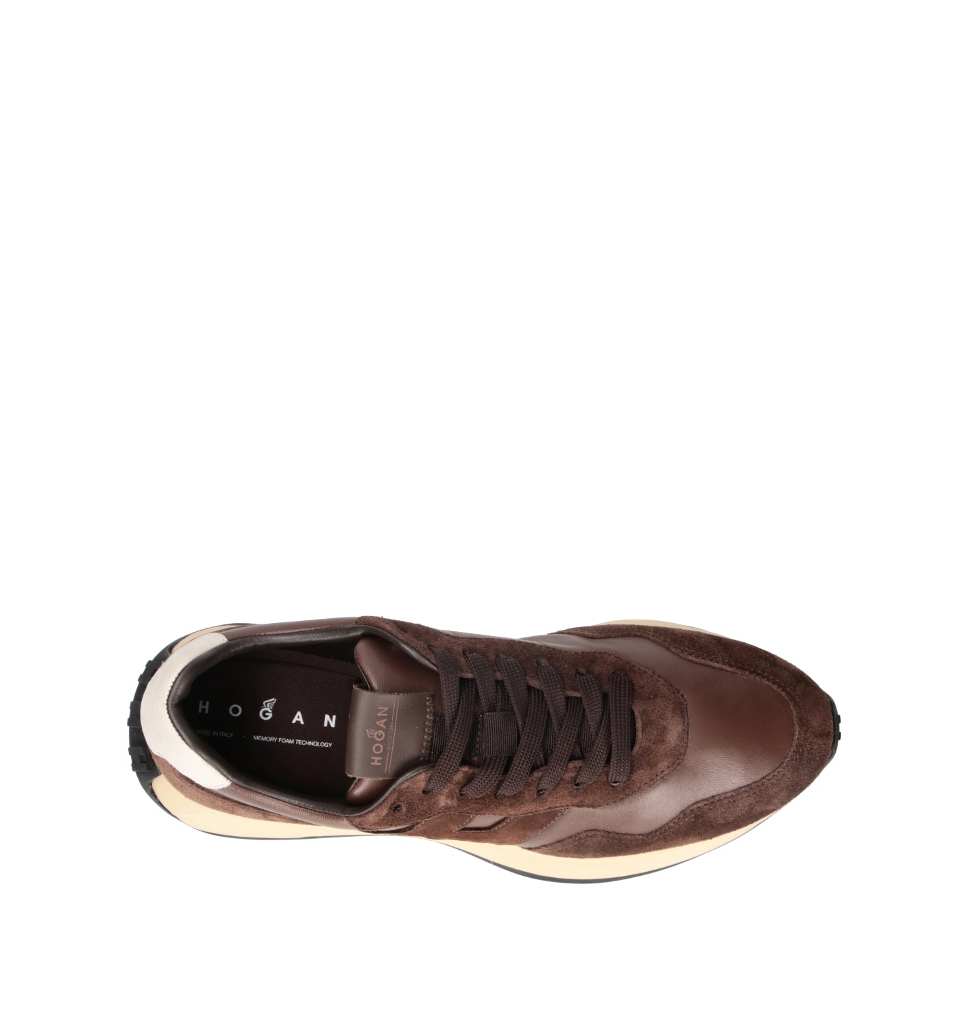 HOGAN H601 bSneaker uomo marrone in suede