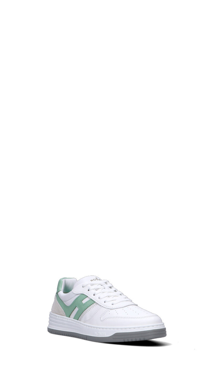 HOGAN Sneaker uomo bianca/acquamarina in pelle