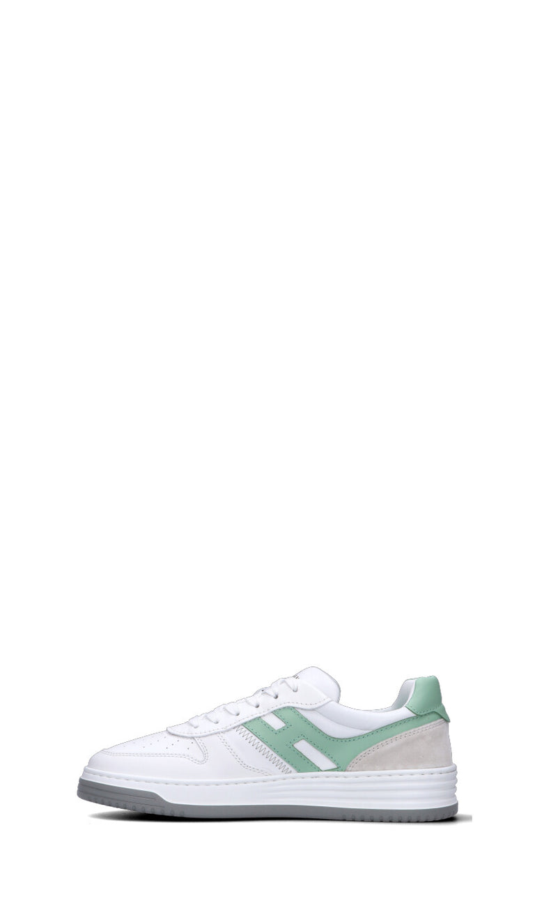 HOGAN Sneaker uomo bianca/acquamarina in pelle