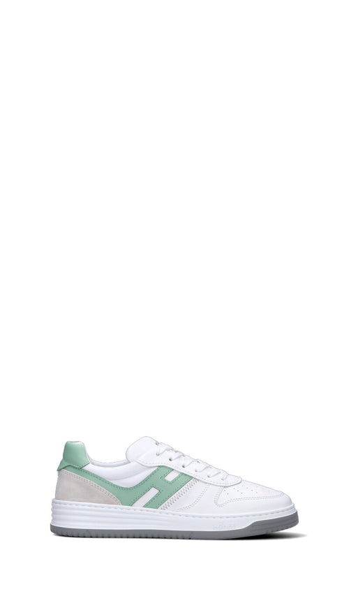 HOGAN Sneaker uomo bianca/acquamarina in pelle