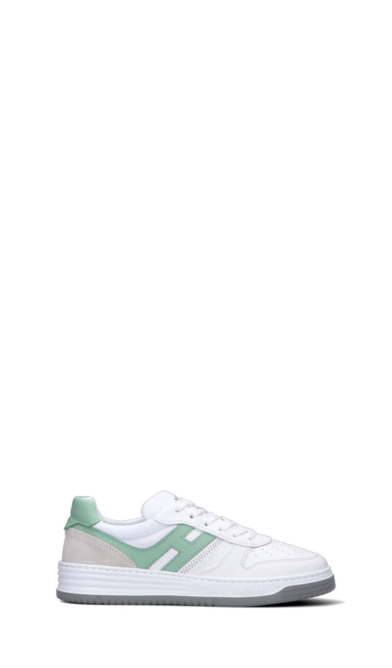 HOGAN Sneaker uomo bianca/acquamarina in pelle