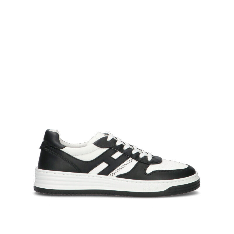 HOGAN - H630 Sneaker uomo nera/bianca in pelle