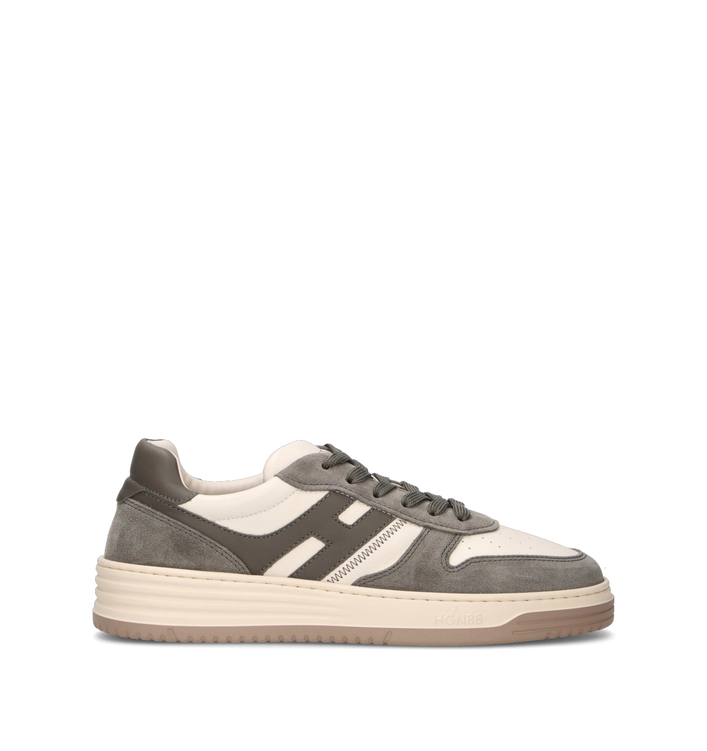 HOGAN H630 Sneaker uomo bianca/grigia in pelle