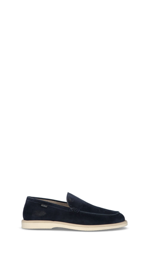 HOGAN Mocassino uomo blu in suede