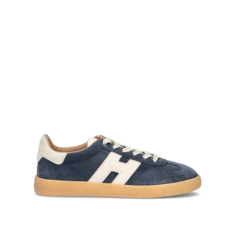 HOGAN - COOL Sneaker uomo blu in suede