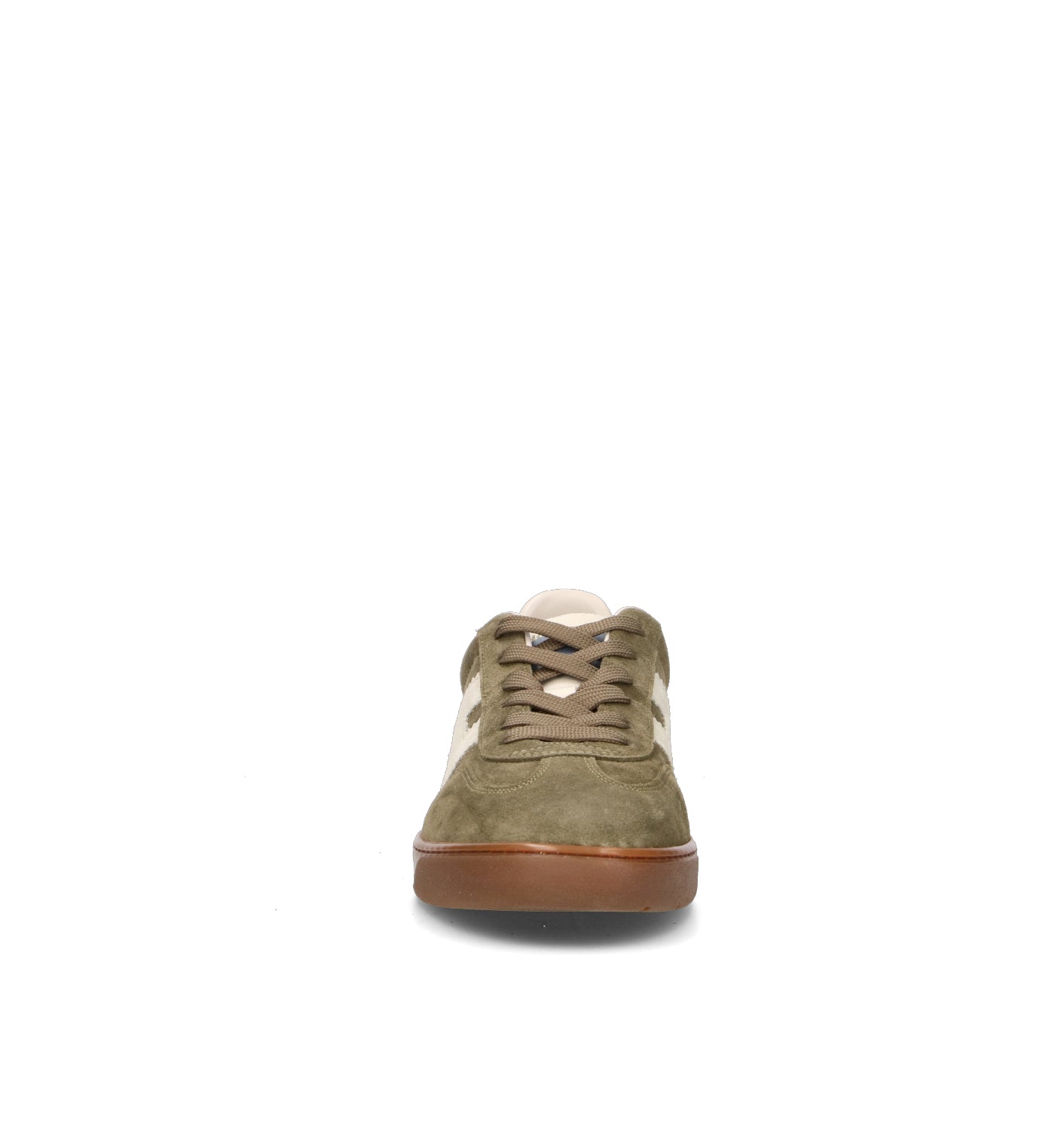 HOGAN Sneaker uomo verde in suede