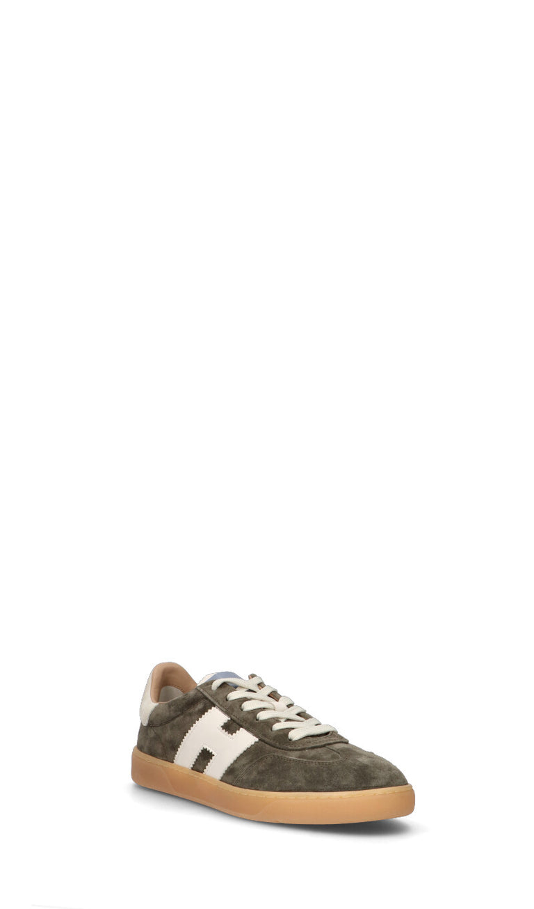 HOGAN Sneaker uomo militare in suede