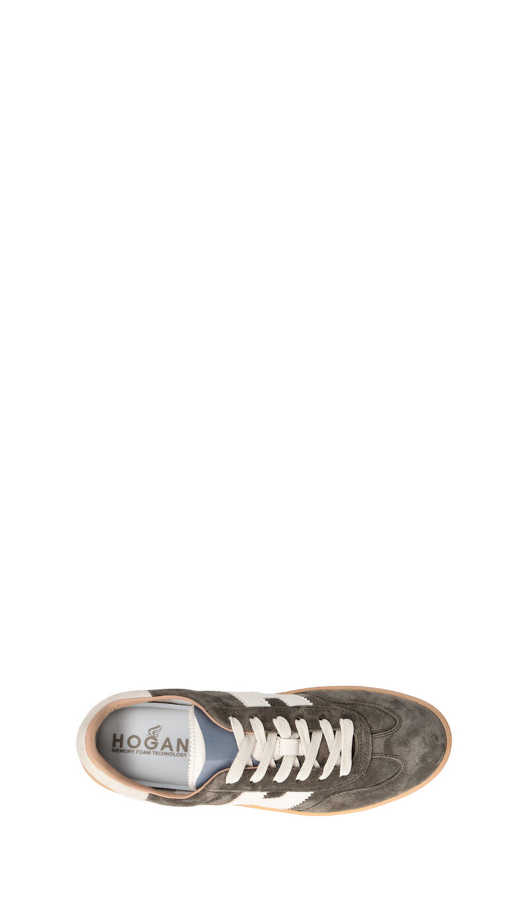 HOGAN Sneaker uomo militare in suede