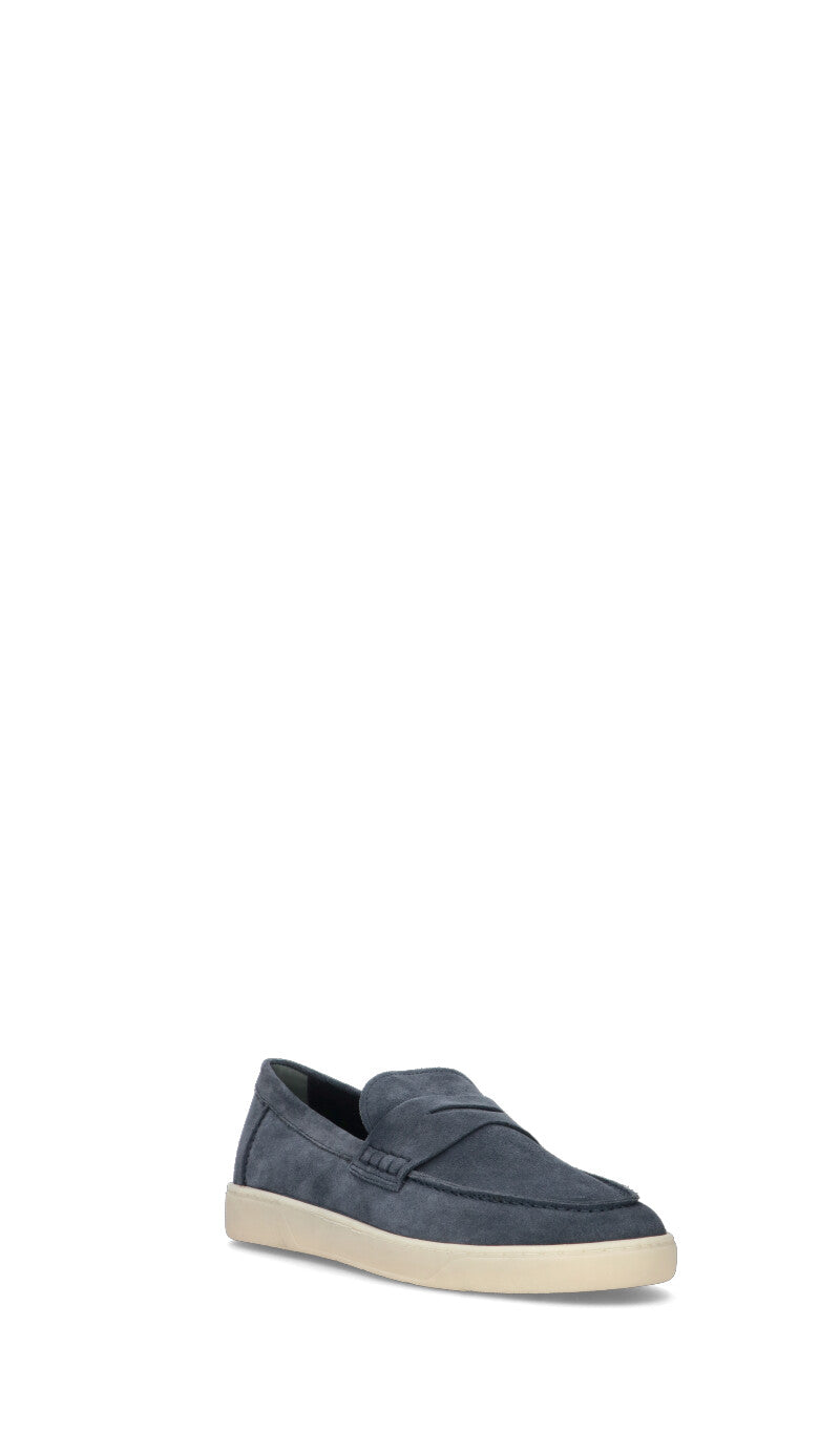 HOGAN Mocassino uomo blu in suede