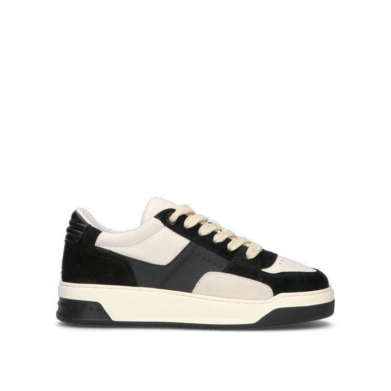 HOGAN Sneaker uomo nera/bianca in suede