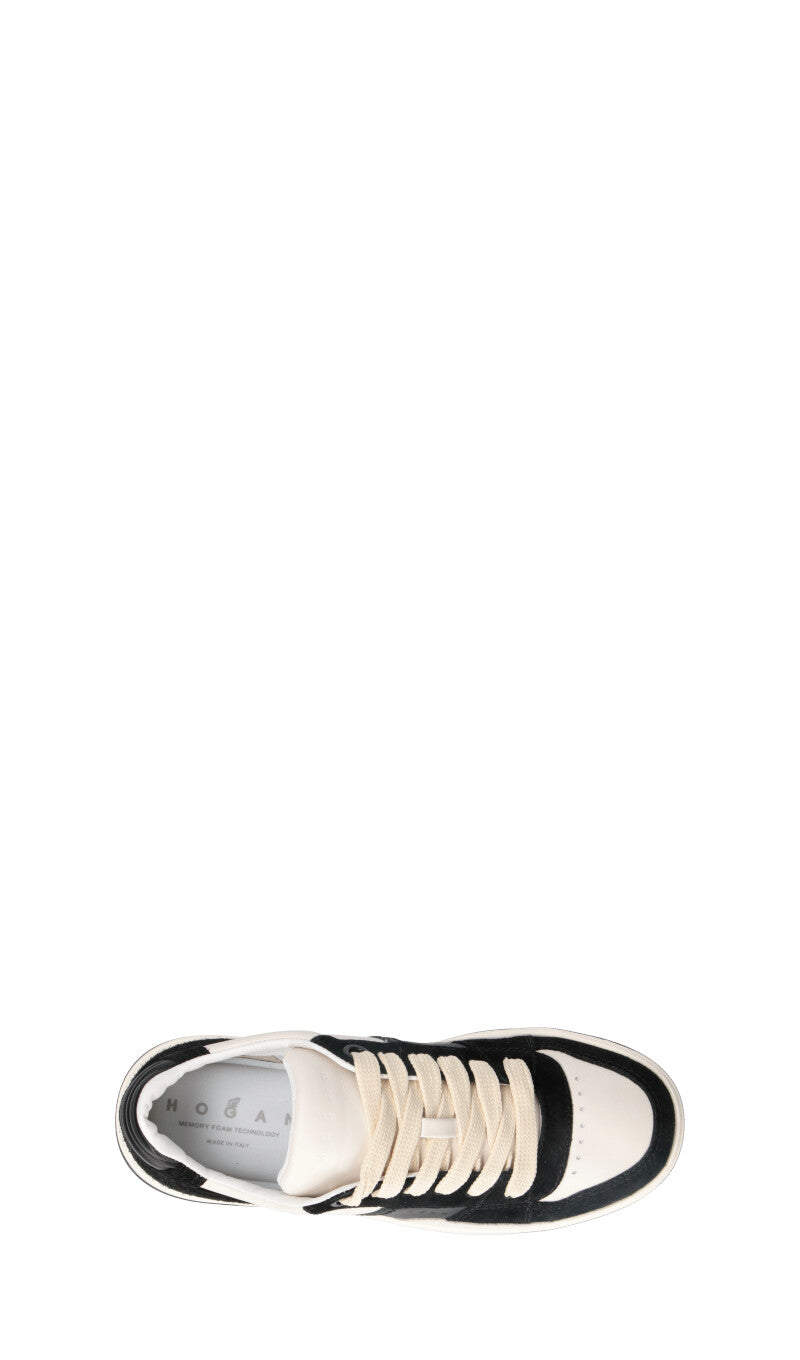 HOGAN Sneaker uomo nera/bianca in suede