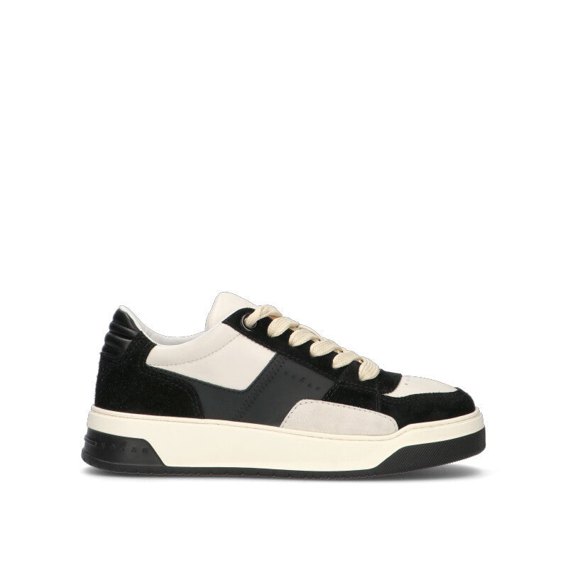 HOGAN Sneaker uomo nera/bianca in suede
