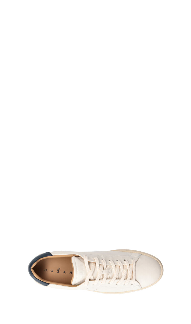 HOGAN H672 Sneaker uomo bianca/blu in pelle