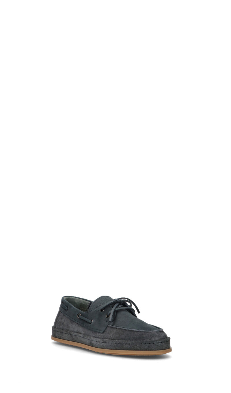HOGAN Mocassino uomo blu in suede