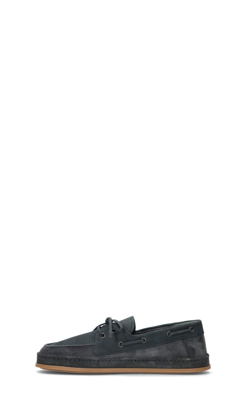 HOGAN Mocassino uomo blu in suede