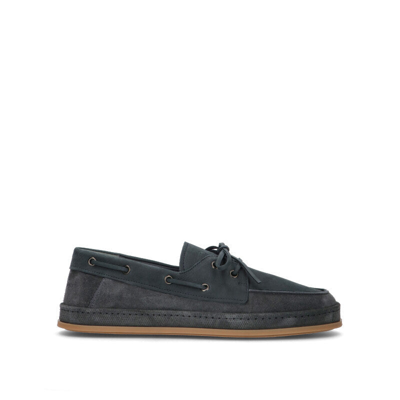HOGAN Mocassino uomo blu in suede