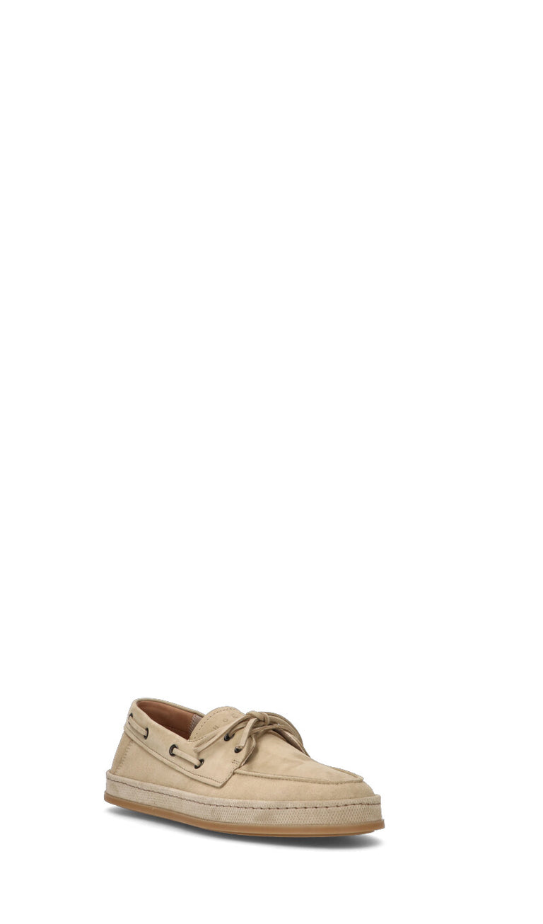 HOGAN Mocassino uomo beige in suede