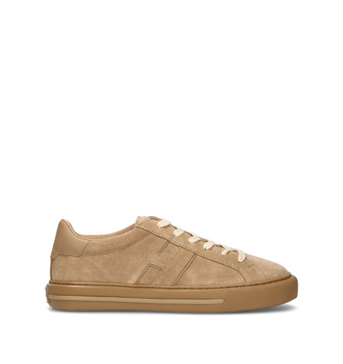 HOGAN Sneaker uomo beige in suede
