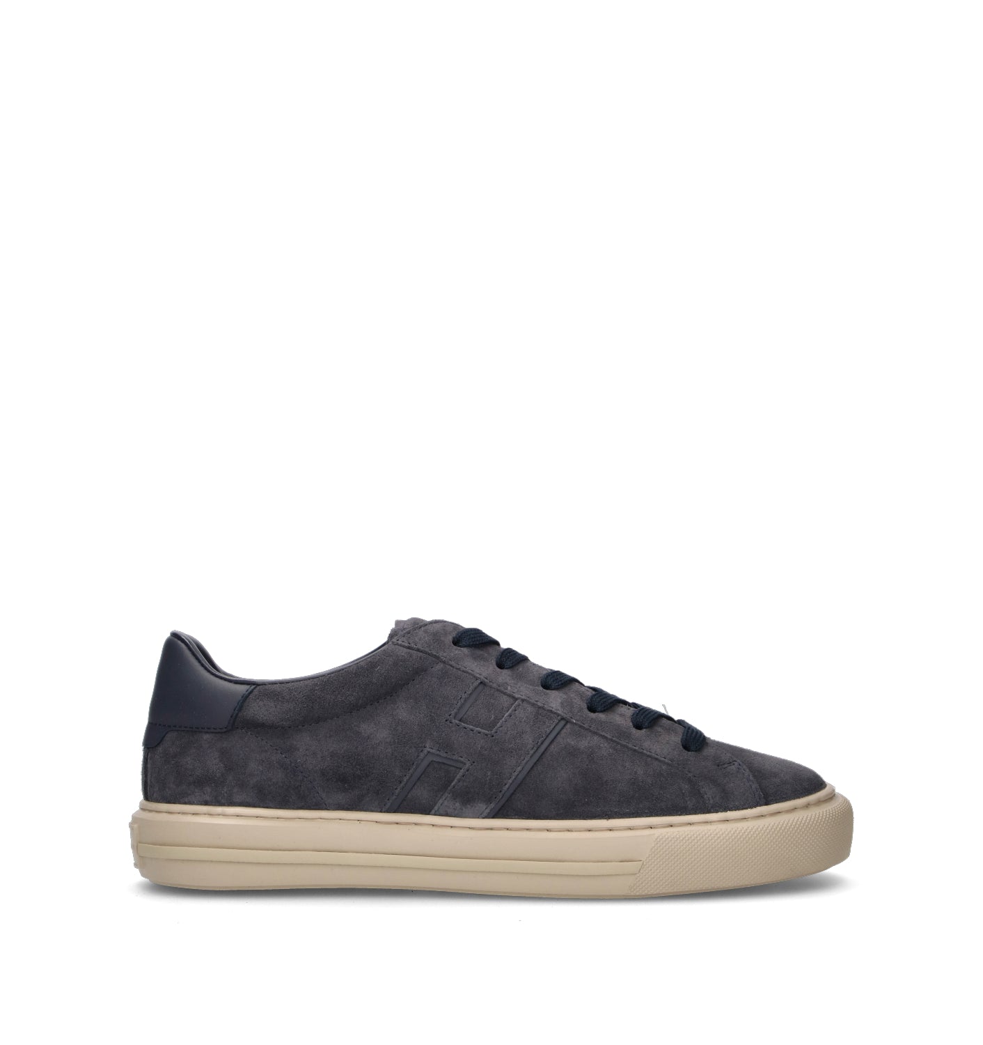 HOGAN H691 Sneaker uomo blu in suede