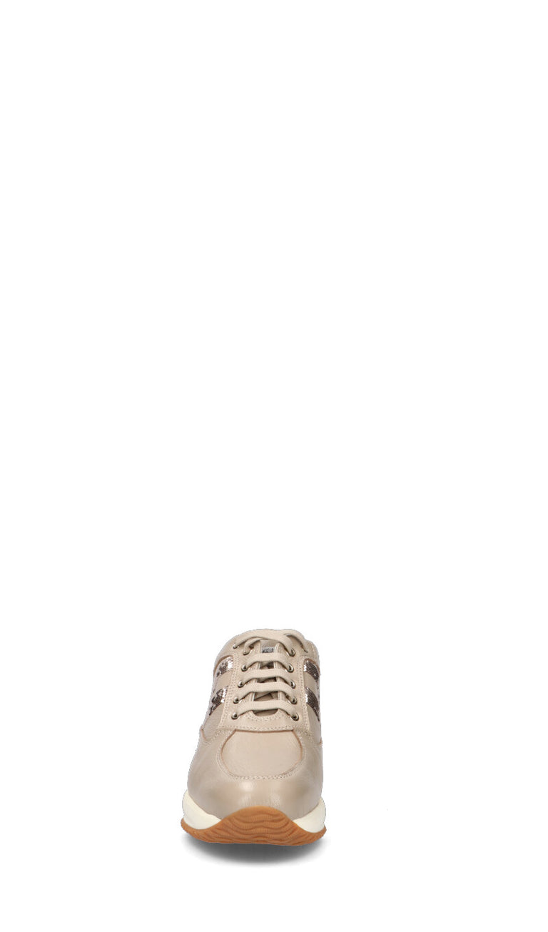 HOGAN - INTERACTIVE Sneaker donna zenzero in pelle