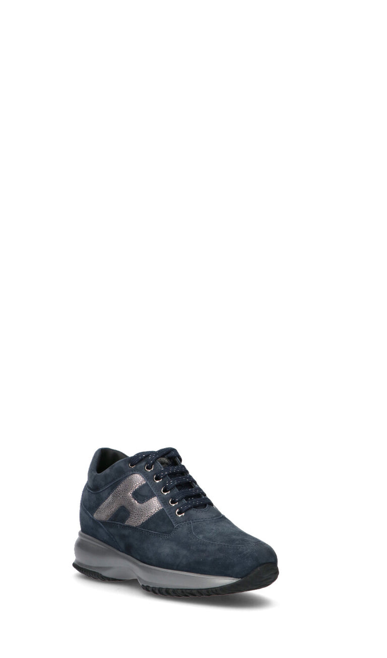 HOGAN - INTERACTIVE Sneaker donna blu in suede