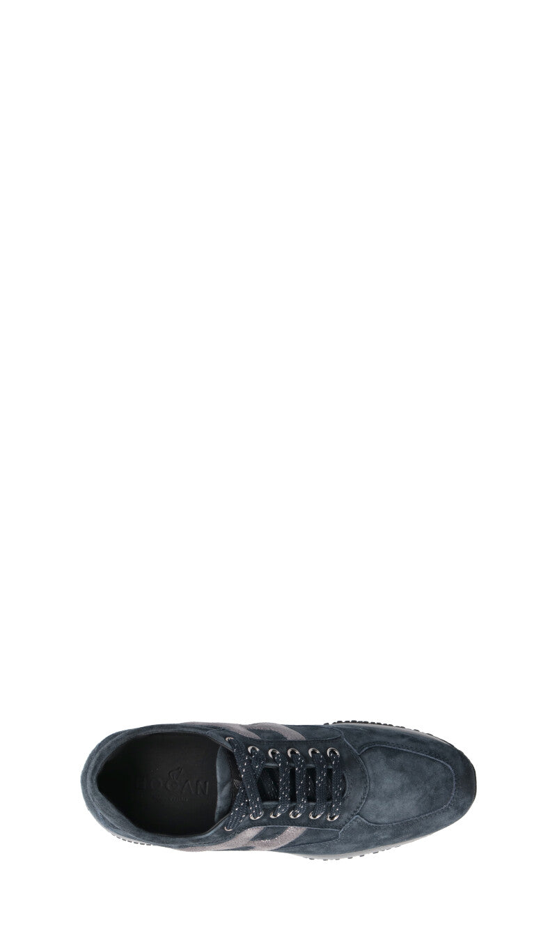 HOGAN - INTERACTIVE Sneaker donna blu in suede