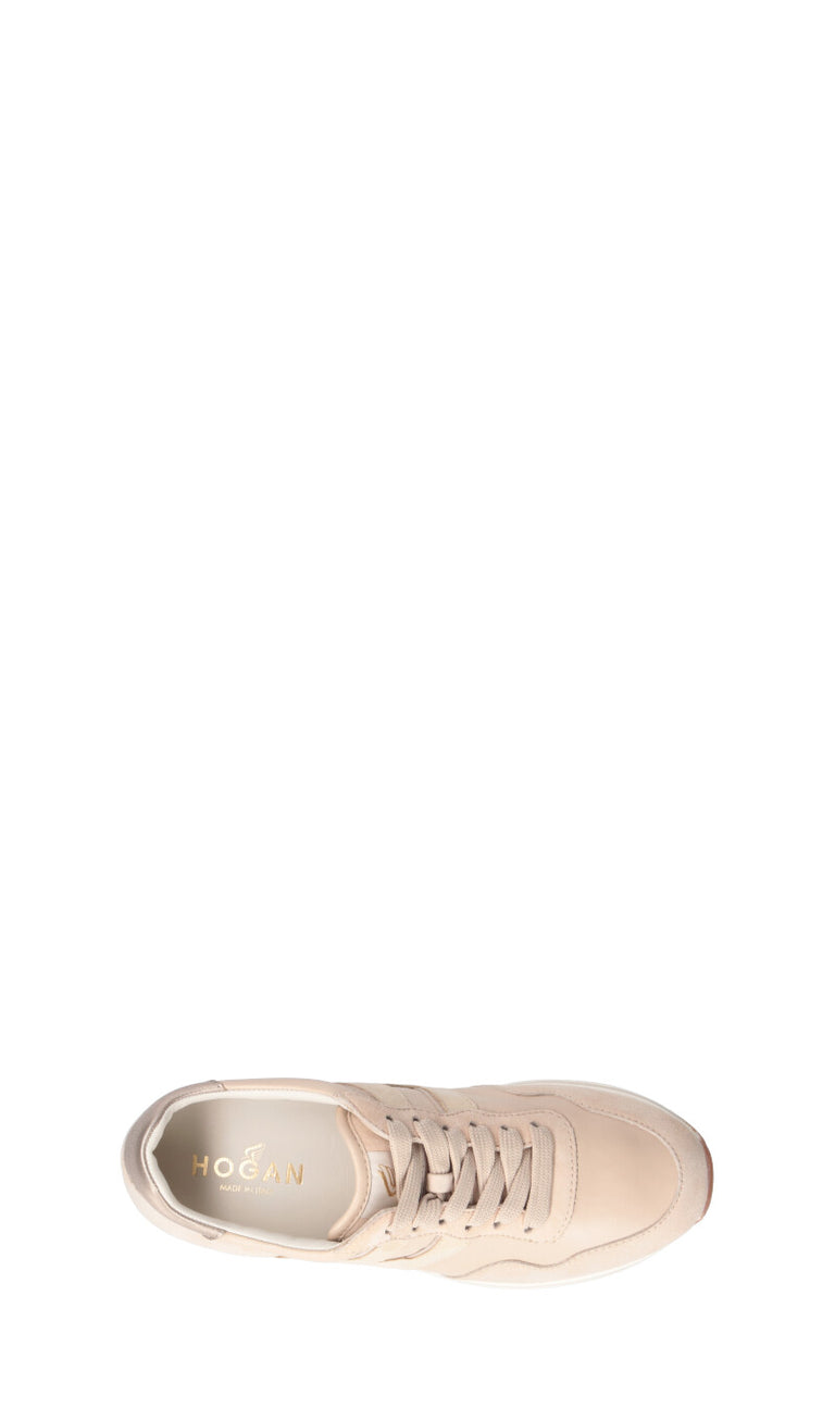 HOGAN - MIDIPLATFORM Sneaker donna beige in pelle