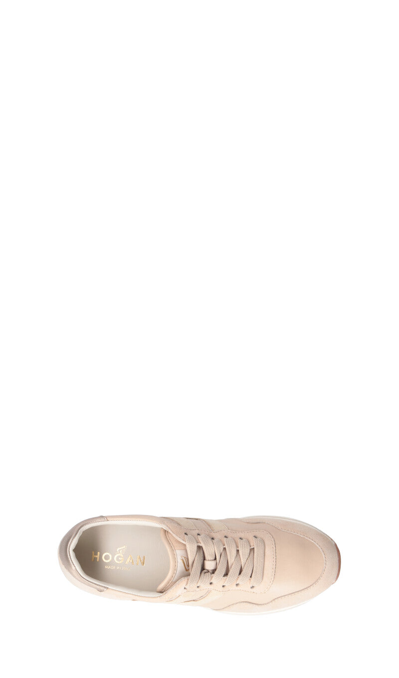 HOGAN - MIDIPLATFORM Sneaker donna beige in pelle