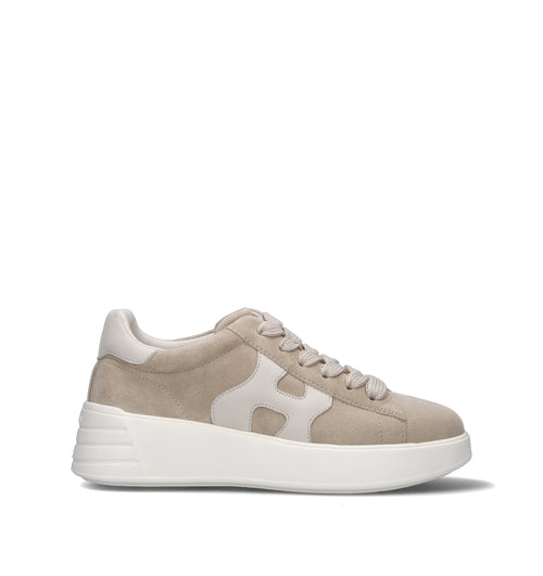 HOGAN REBEL Sneaker donna beige in suede