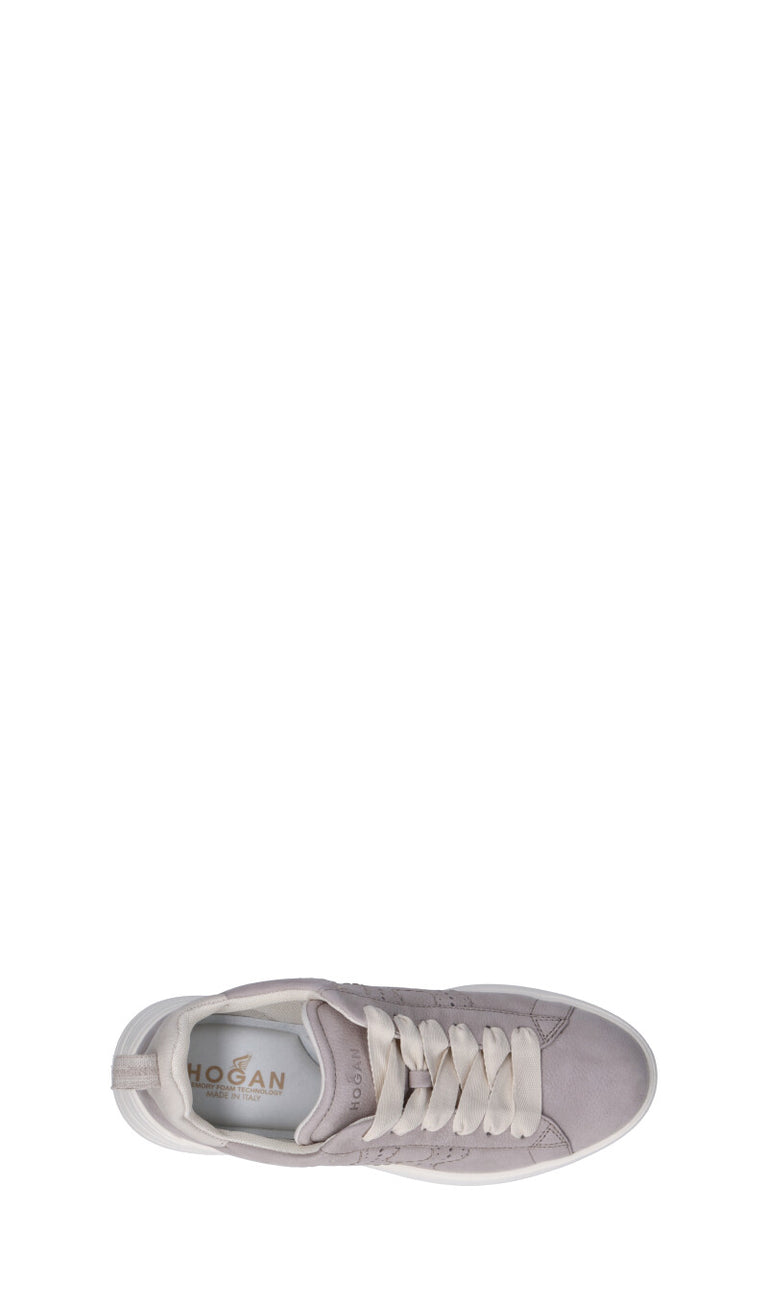 HOGAN Sneaker donna grigia/bianca in pelle