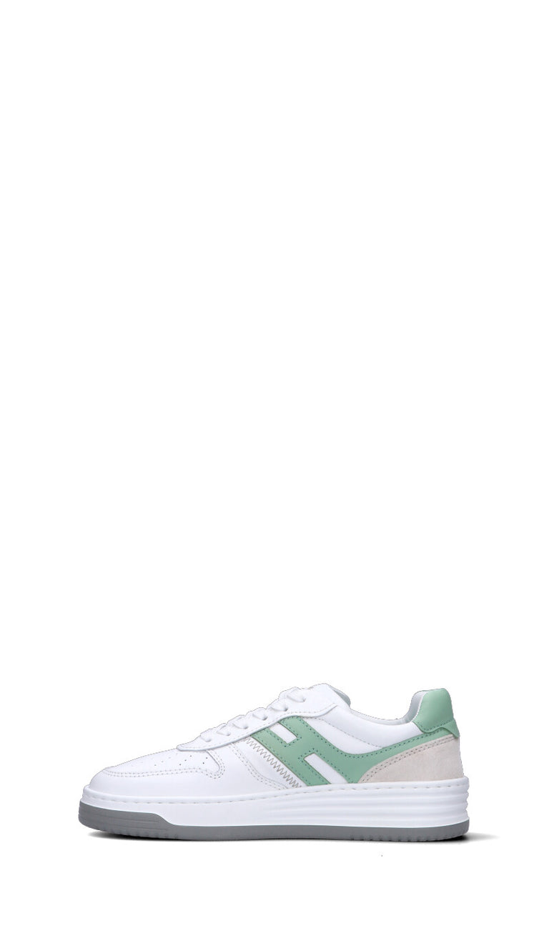 HOGAN Sneaker donna bianca/acquamarina in pelle