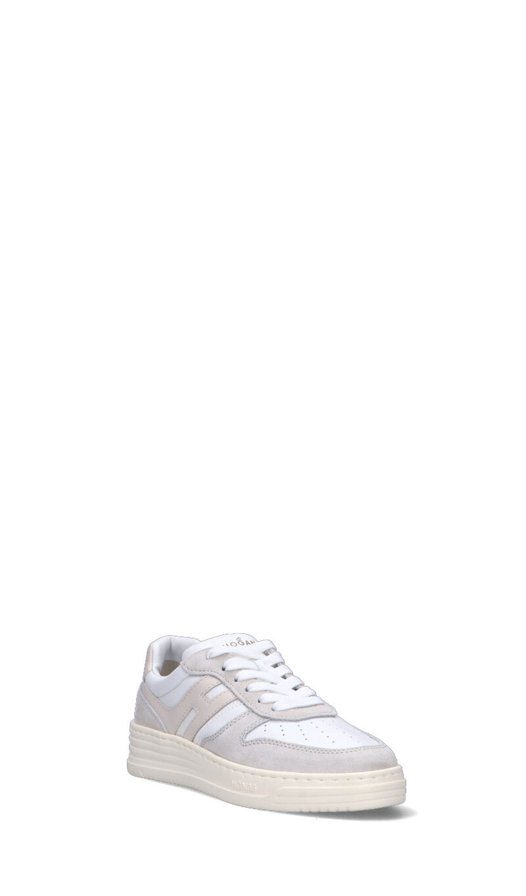 HOGAN Sneaker donna bianca/beige in pelle